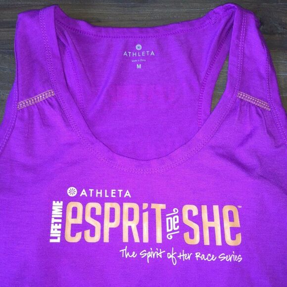 Athleta LIFETIME Espirit De She 2014 Tank  Top M - Picture 2 of 5